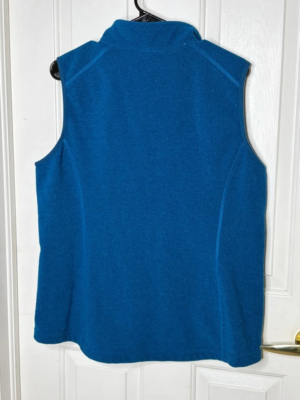 Duluth Trading Mens Large Fleece Vest Blue Full‎ Zip Outdoor Work